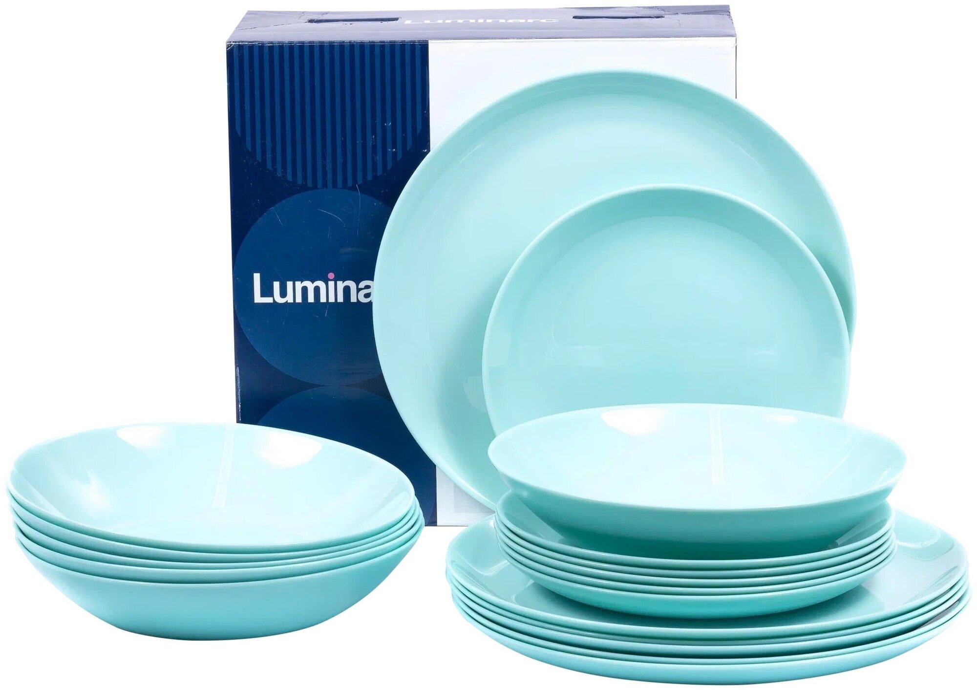 Столовый набор Luminarc Diwali Light Turquoise 18 предметов