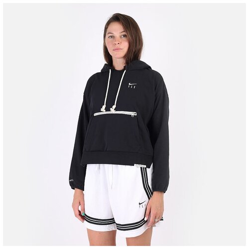 фото Толстовка nike dri-fit swoosh fly standard issue, размер m, черный