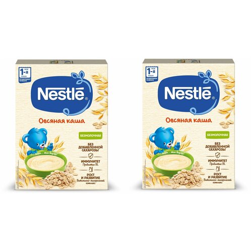 Каша Nestle овсяная безмолочная с 5 месяцев 200 г 2 шт каша nestle овсяная безмолочная с 5 месяцев 200 г 2 шт