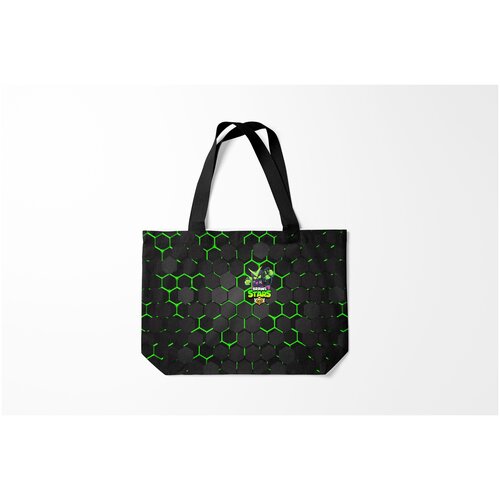 фото Сумка-шоппер / 46х35 см / геймерам / brawl stars virus 8 bit burnettie