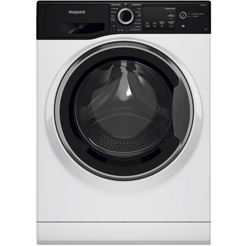 Стиральная машина Hotpoint-Ariston NSB 7225 ZS V RU, с фронтальной загрузкой, с паром, 7кг, 1200об/мин стиральная машина полноразмерная samsung wd70ta047be ld с фронтальной загрузкой 7кг 1400об мин