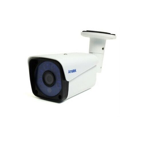 AC-HS202 (3,6) Amatek Уличная цилиндрическая мультиформатная MHD (AHD/ TVI/ CVI/ CVBS) видеокамера, объектив 3.6мм, 2Mp, Ик