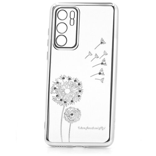 фото Чехол на huawei p40 kruche flash drill silver кruче,кruче