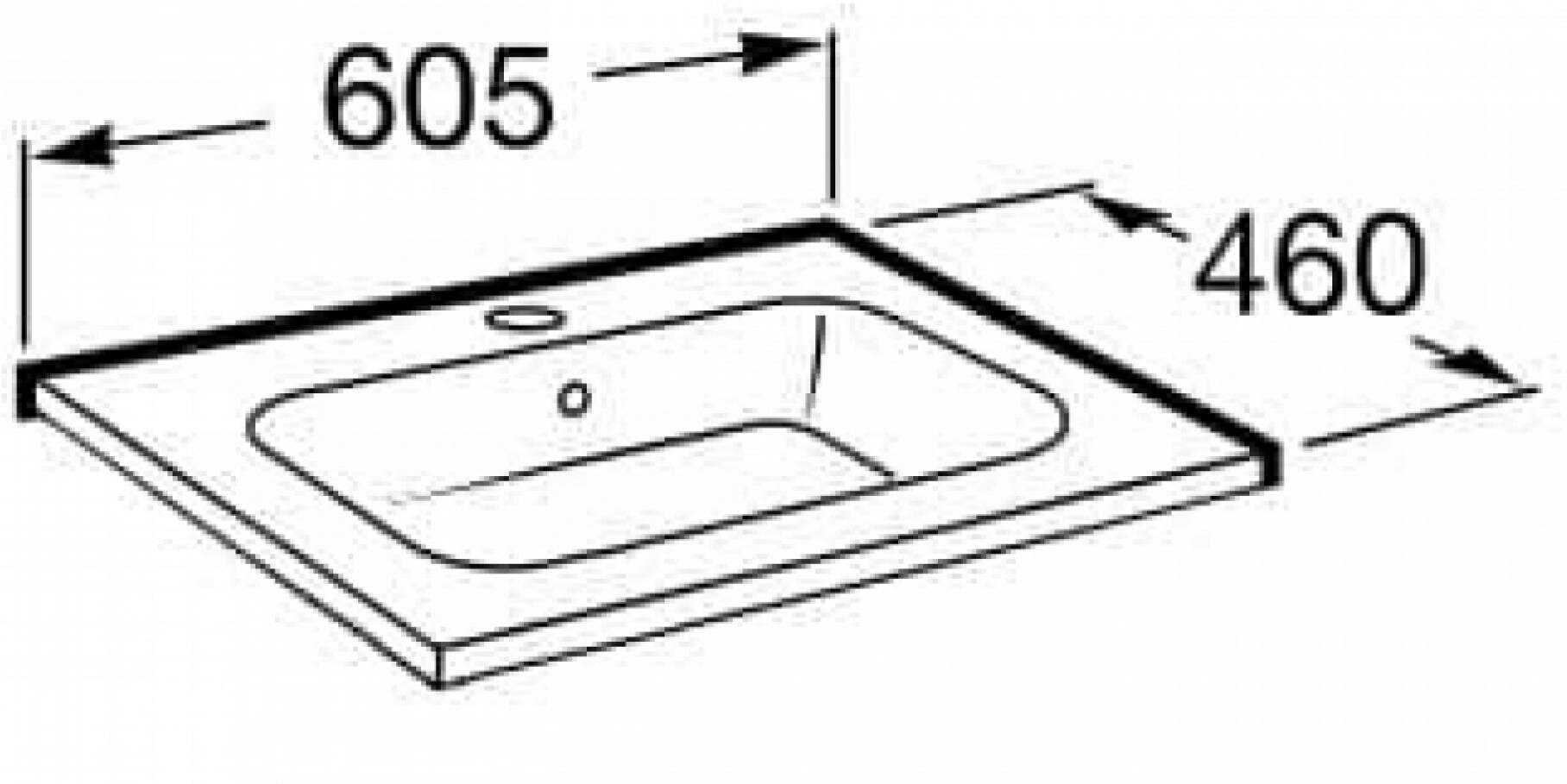 Раковина мебельная 60 см Roca Victoria-N Unik 32799E000, белый