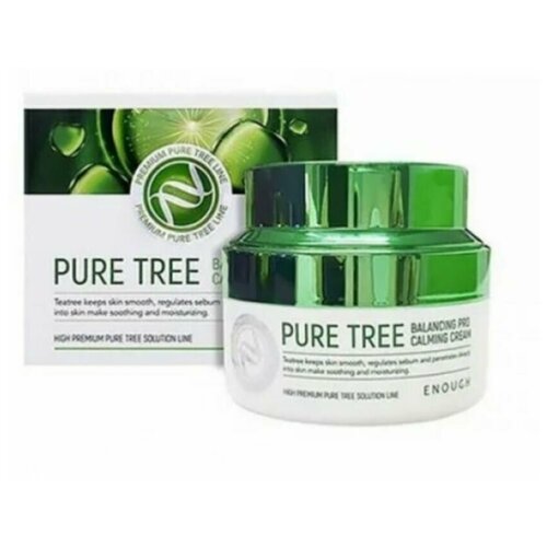 Enough Pure Tree Balancing Pro Calming Cream Успокаивающий крем для лица с экстрактом чайного дерева, 50 мл