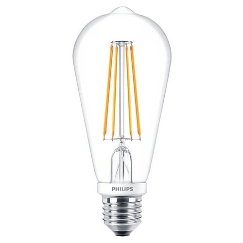 фото Лампа светодиодная philips ledclassic, e27, st64, 6вт, 3000 к