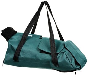 Ветеринарная сумка-фиксатор для животных весом 2-4 кг, размер М (39x15x14см) зелёный