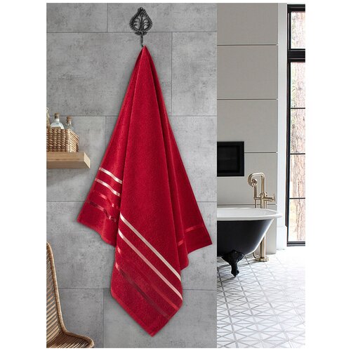 фото Полотенце махровое "karna" classic 70x140 - красный