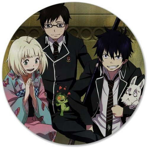 Коврик для мышки круглый Ao no Exorcist