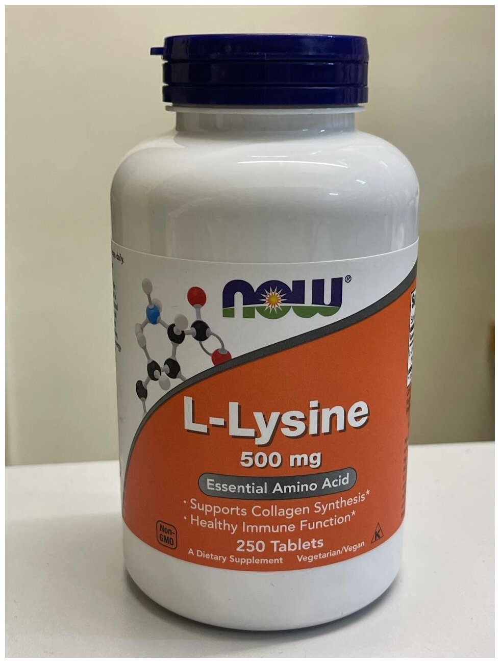 Аминокислота Лизин NOW L-Lysine 500 mg, 250 таблеток