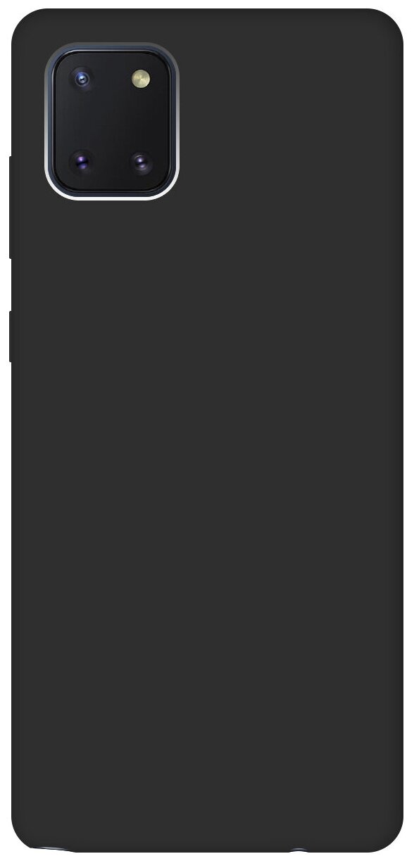 Чехол - накладка Soft Touch для Samsung Galaxy Note 10 Lite черный