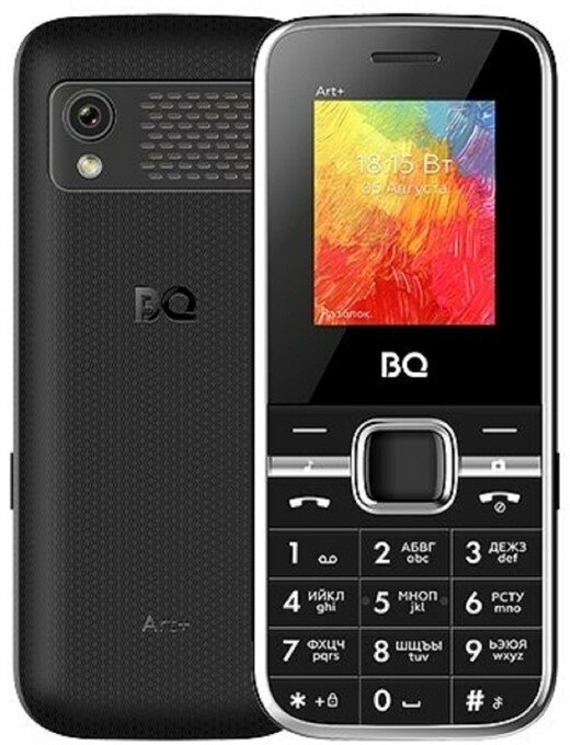 Сотовый телефон BQ 1868 Art+, 1.77", 2 sim, 32Мб, microSD, 0.08 Мп, 800 мАч, чёрный