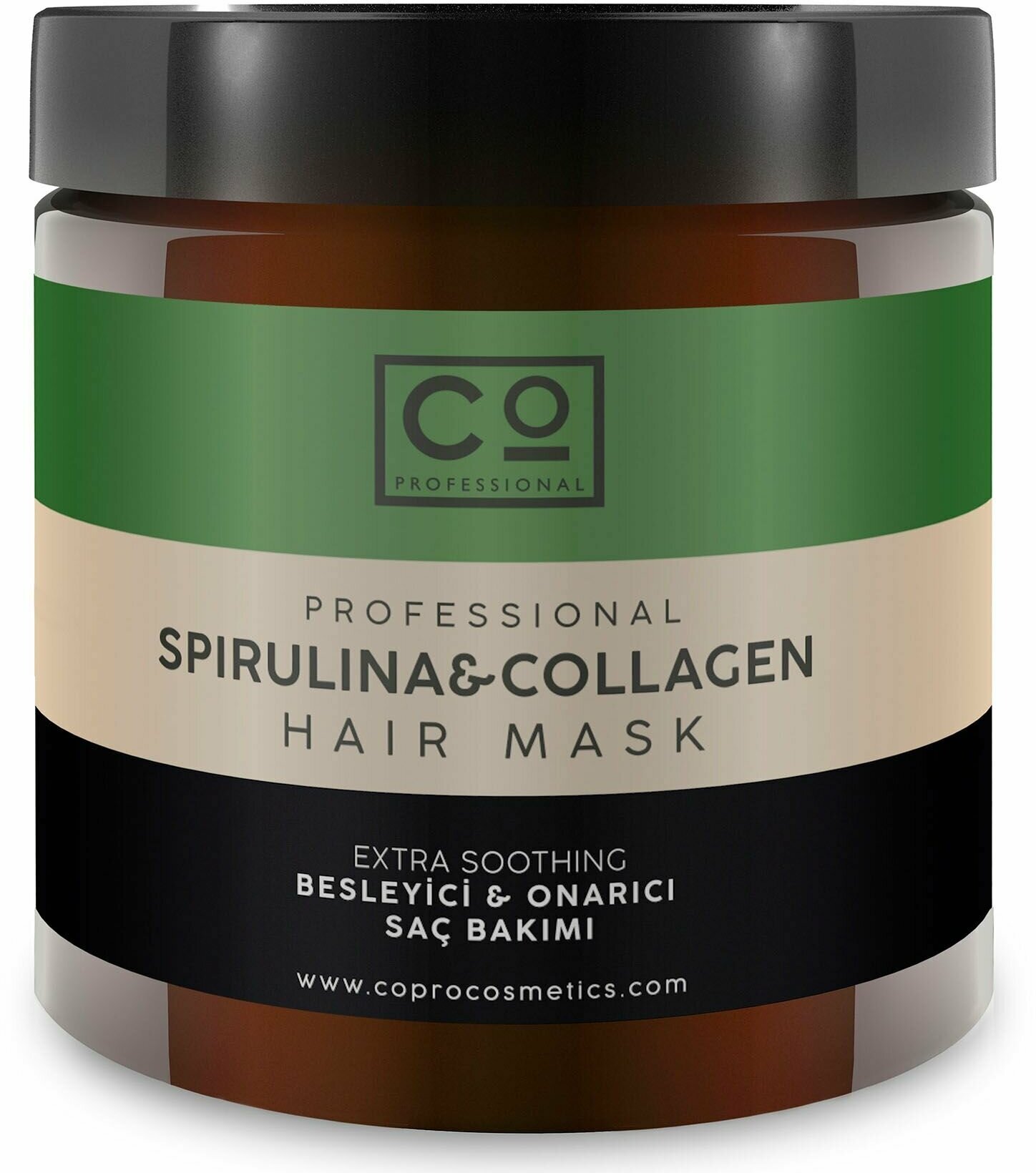 Маска для волос с коллагеном и спирулиной CO PROFESSIONAL Spirulina and Collagen Hair Mask, 500 мл