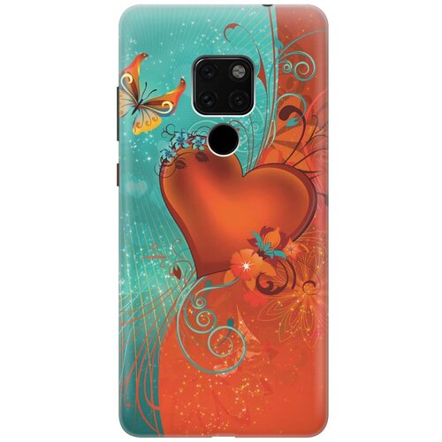 фото Gosso ультратонкий силиконовый чехол-накладка для huawei mate 20 с принтом "сердце и бабочка"