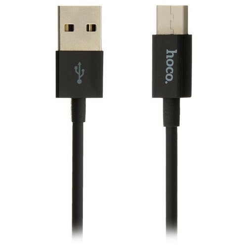 Кабель USB, micro USB, Hoco X23 Skilled, для HTC, Samsung, 100 см, черный кабель usb micro usb hoco x23 skilled для htc samsung 100 см черный