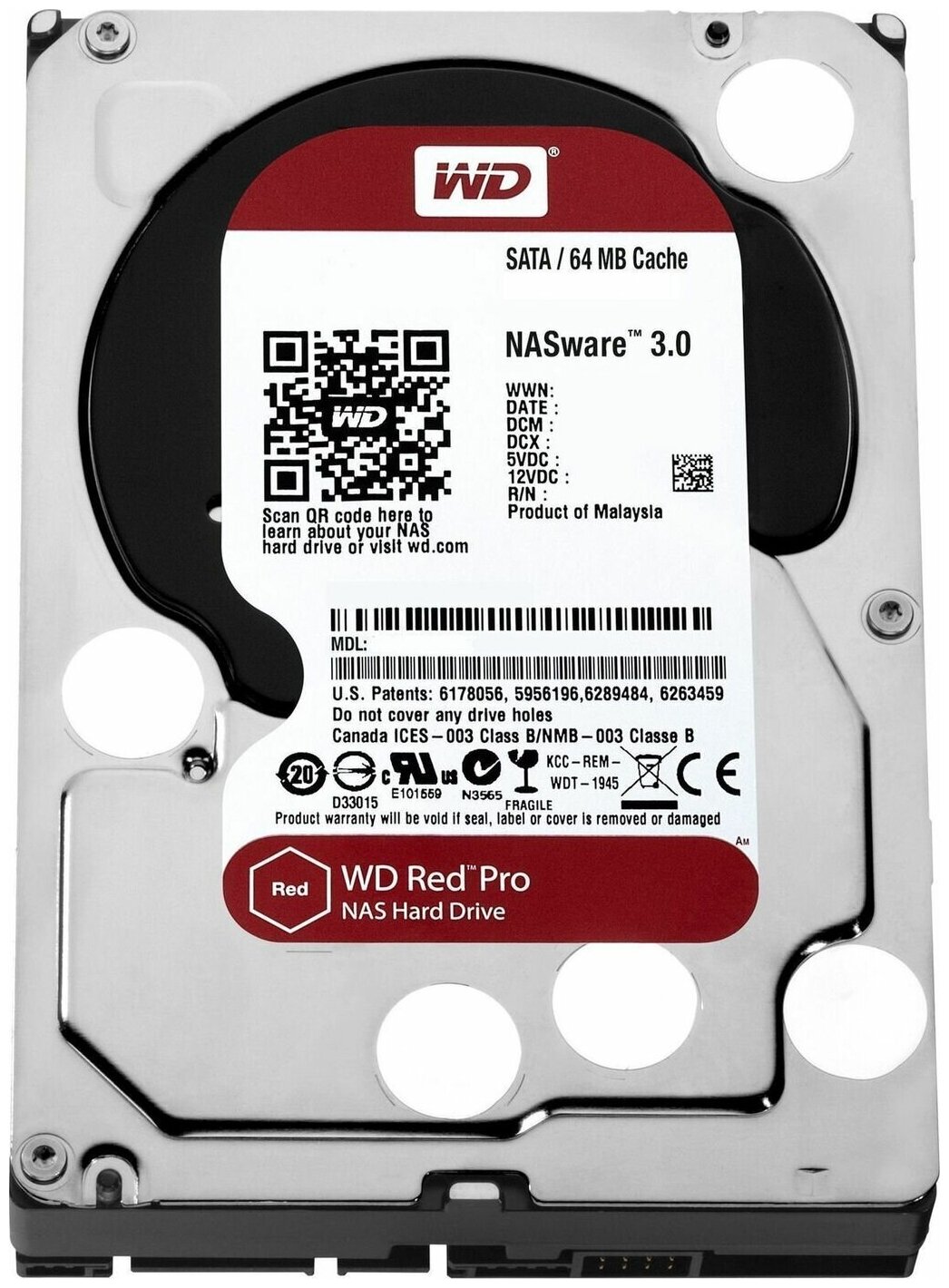 Жесткий диск WD Red Pro , 12Тб, HDD, SATA III, 3.5" - фото №6