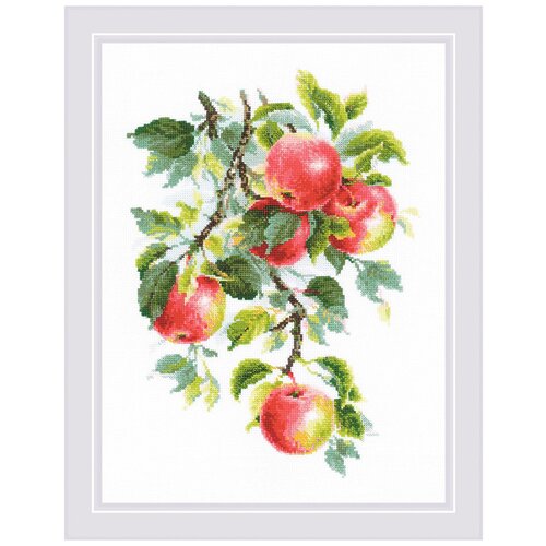 фото 1938 набор для вышивания риолис 'наливные яблочки' 30*40см