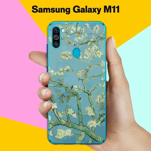 матовый силиконовый чехол зеленый минерал на samsung galaxy m11 самсунг галакси м11 Силиконовый чехол на Samsung Galaxy M11 Картина / для Самсунг Галакси М11