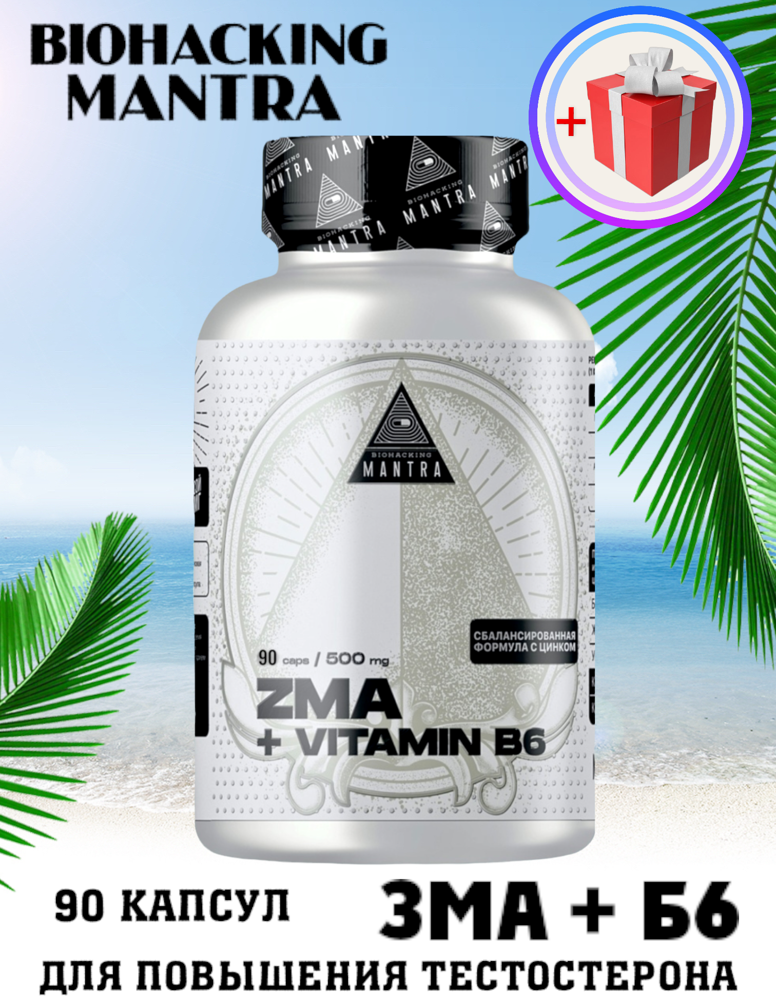 Biohacking Mantra ZMA +B6 (90 капс)