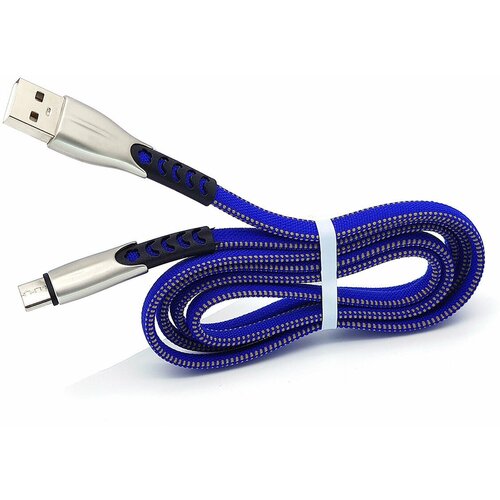 Кабель для зарядки телефона, смартфона Орбита OT-SMT20 Синий кабель USB 2.4A (TYPE C) 1м