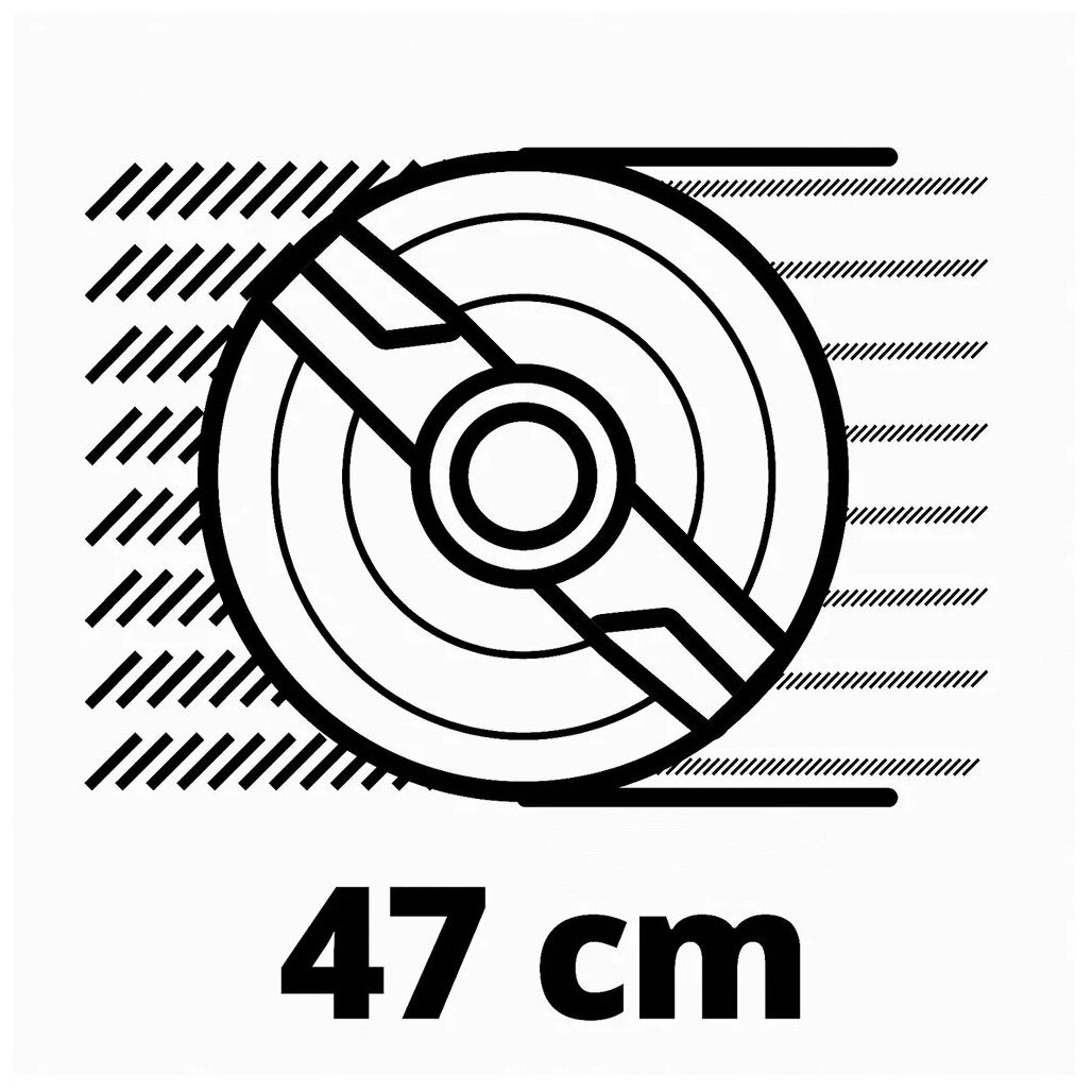 Газонокосилка аккумуляторная EINHELL PXC GE-CM 36/47 S HW Li, 47см, несамоходная, 4Ач [3413200] - фотография № 9