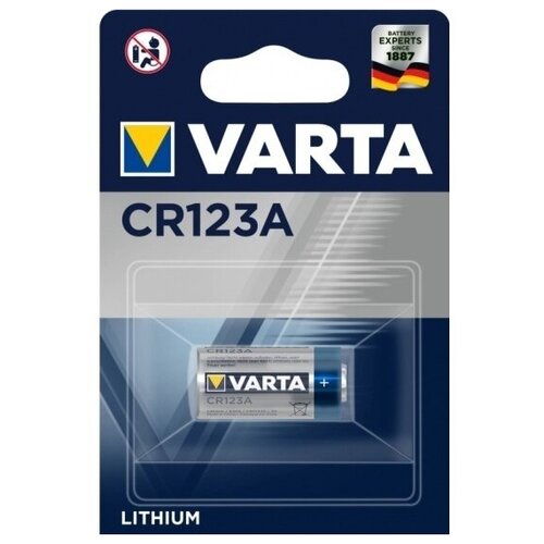 Батарейка литиевая (10шт) VARTA CR123 Lithium 3В батарейка литиевая 20шт duracell cr123 3в 10 бл2