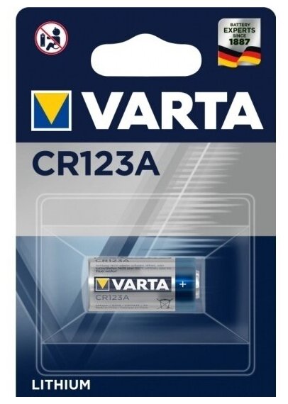 Батарейка VARTA CR123A, 4 шт.
