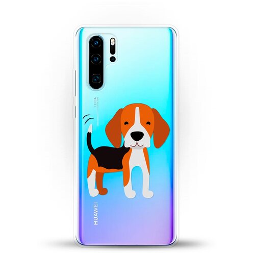фото Силиконовый чехол довольный бигль на huawei p30 pro andy & paul