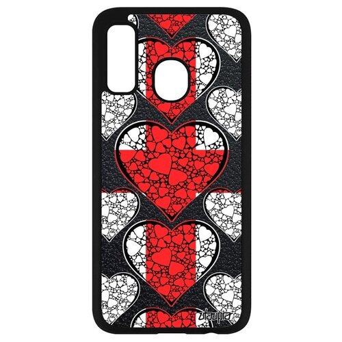 фото Защитный чехол на мобильный // galaxy a40 // "флаг англии с сердцем" стиль государственный, utaupia, цветной