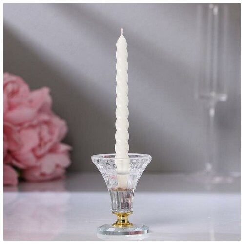 фото Богатство аромата набор свечей витых, 1,5х 15 см, 3 штуки, белый блистер