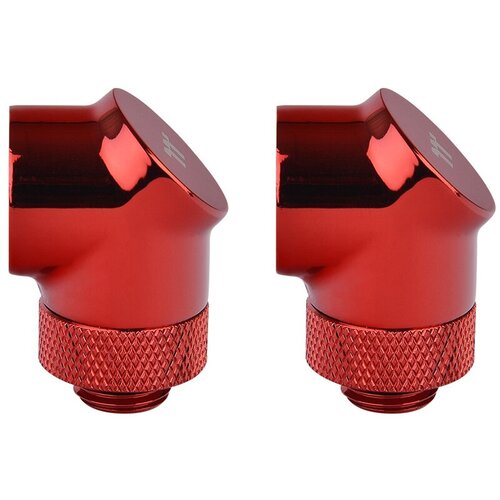 Pacific G1/4 90 Degree Adapter [CL-W052-CU00RE-A] - Red/DIY LCS/Fitting/2 Pack (CL-W052-CU00RE-A)