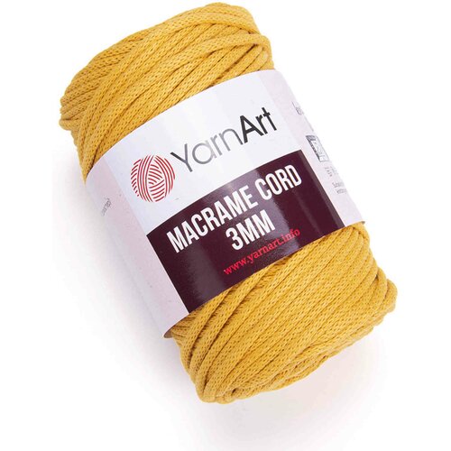 Пряжа YarnArt Macrame cord 3mm 60%хлопок/40%полиэстер/вискоза, 85м, 250г