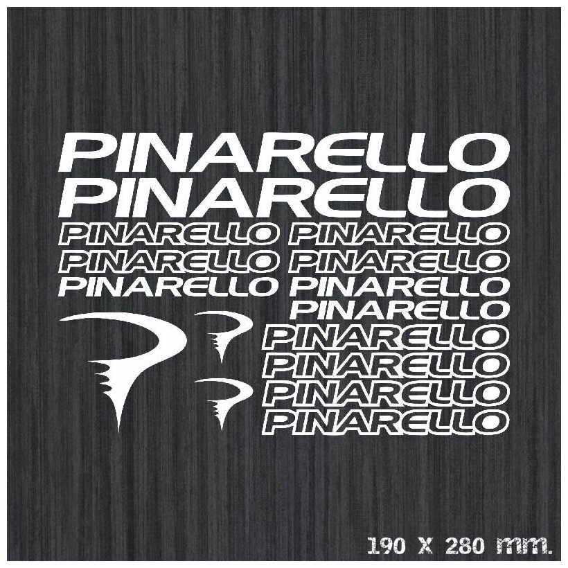 Лист наклеек для рамы велосипеда "PINARELLO 1"