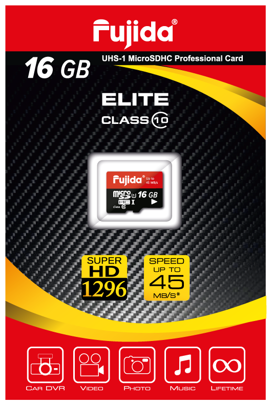 Карта памяти Fujida Elite microSDHC 16 ГБ, UHS-I, (class 10)