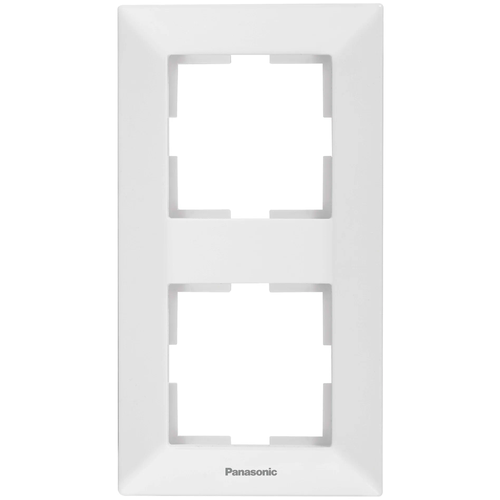 Рамка Panasonic Arkedia WMTF08122WH-RU 2x вертикальный монтаж пластик белый (упаковка: 1 штука)