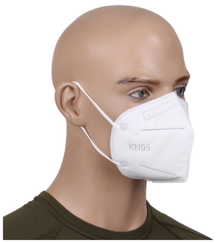 Защитная маска-респиратор KN95 без клапана 10 штук