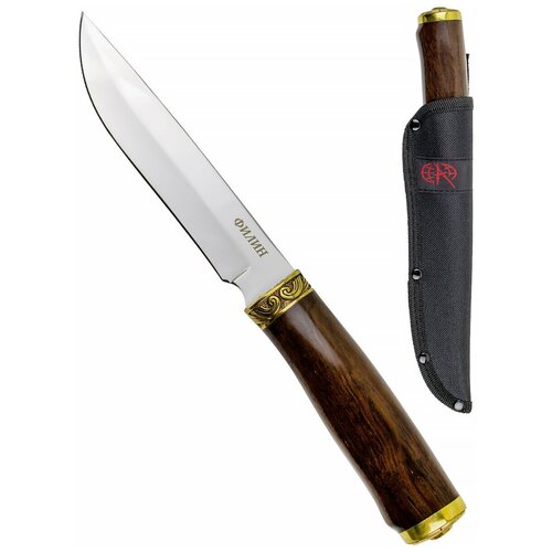 Нож туристический Pirat Афина, ножны кордура, длина клинка 14,5 см