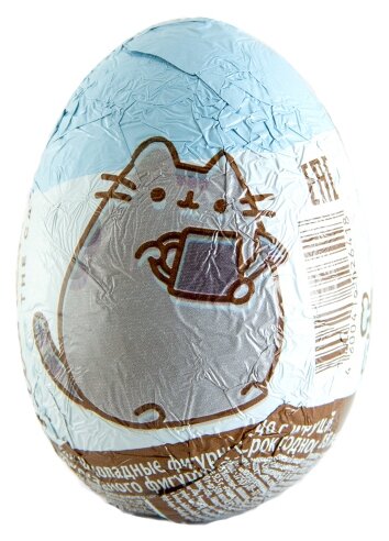 Шоколадное яйцо Mega Secret Pusheen с игрушкой, молочный шоколад, 20 г ...