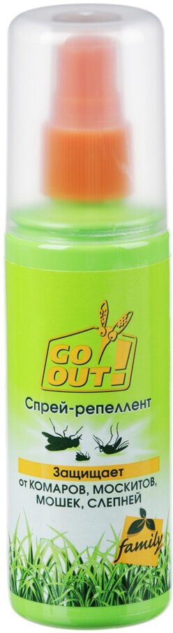 фото GO OUT Family Спрей-репеллент от комаров 100мл