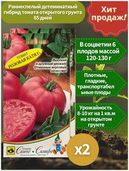 Семена томата "Катя Розовая" F1 2 упаковки ПО 10 шт ,профессиональные семена