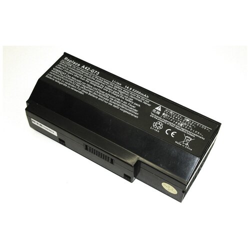 Аккумуляторная батарея для ноутбука Asus G53 (A42-G73) 14,6V 5200mAh OEM черная кабель шлейф матрицы для asus g53j g53jw g53s g53sw g53sx p n 1422 00u3000 14g22102500m