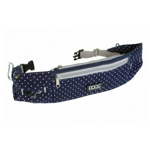 фото Doog сумка на пояс "walkie belt", синяя в белый горох, 42х10х1.5см (австралия)