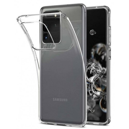 накладка samsung led cover для samsung galaxy s20 ultra sm g988 ef kg988cbegru черная Накладка силиконовая для Samsung Galaxy S20 Ultra G988 прозрачная
