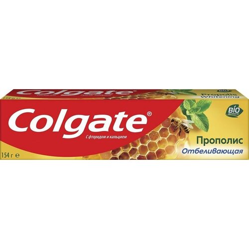 Зубная паста Прополис отбеливающая со фтором и кальцием, 100мл colgate зубная паста прополис отбеливающая 100 мл 3 шт