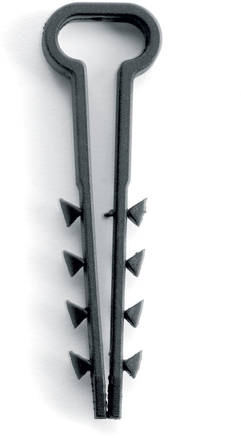 Дюбель-хомут для плоского кабеля (5-10мм), STEKKER DCL01-5-10, черный (DIY упаковка 10шт.) - фотография № 3