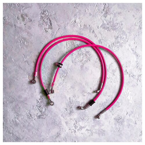 Армированный шланг тормозной для Kawasaki VN900 Classic 2006-2010 Оригинальное расположение, один шланг пять шлангов