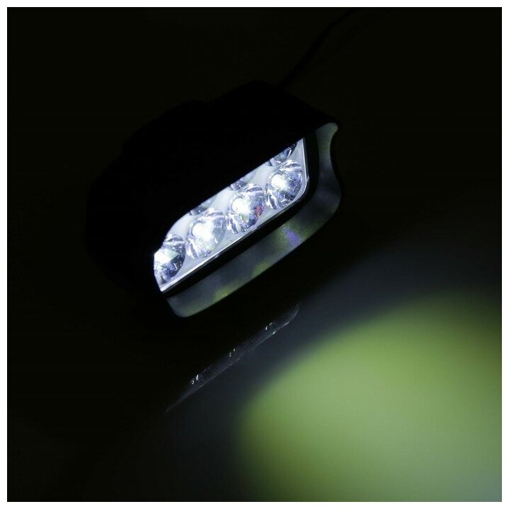 Фара cветодиодная для мототехники, 8 LED, IP67, 8 Вт, направленный свет - фотография № 4