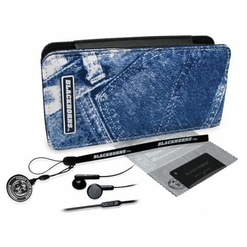 фото Набор 4 в 1 polycarbonate case and jean case psp slim (2000/3000) (psp) black horns