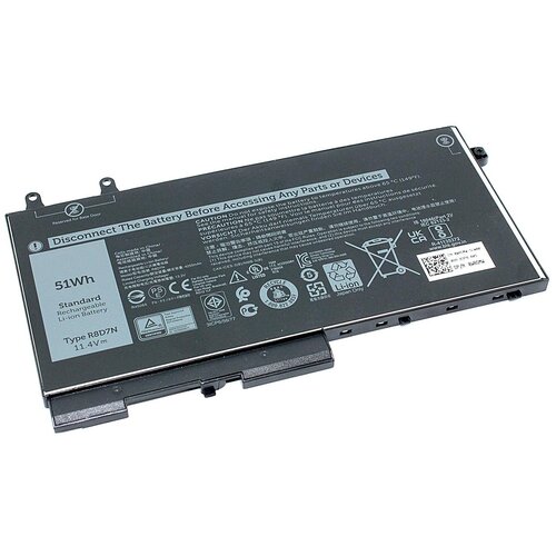 фото Аккумуляторная батарея для ноутбука dell latitude 5501 5401 m3540 (w8gm) 11,4v 51wh oem