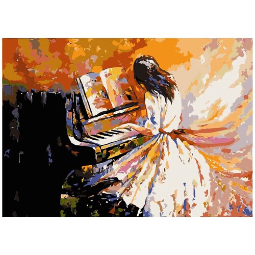 фото Фрея pnb/c1 №51 набор для раскрашивания по номерам 50 х 40 см игра на пианино 1 шт.